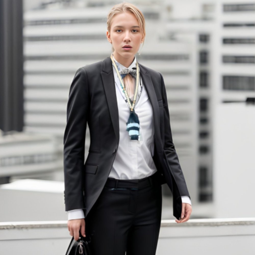 Chic Monochrome Tassel Necklace - Timeless Elegance!